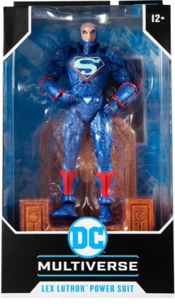 DC Multiverse: Justice League: The Darkseid War - Lex Luthor Power Suit (Blue) With Throne