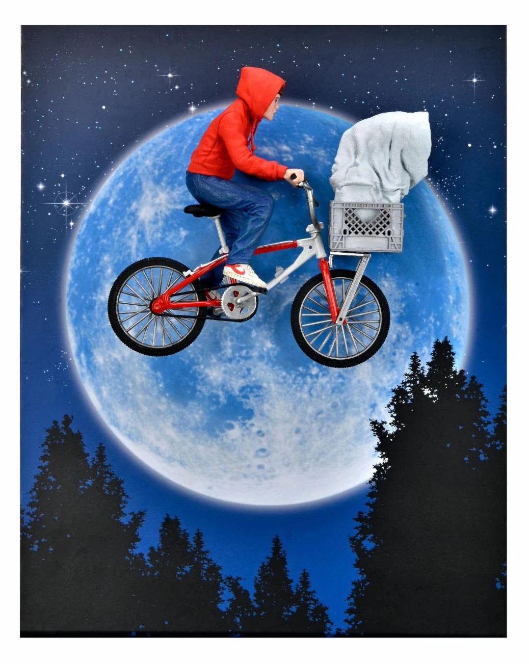 E.T. The Extra-Terrestrial 40th Anniversary: 7" Scale Action Figure - Elliott & E.T. On Bicycle 4 E.T. The Extra-Terrestrial 40th Anniversary: 7" Scale Action Figure - Elliott & E.T. On Bicycle - Image 2