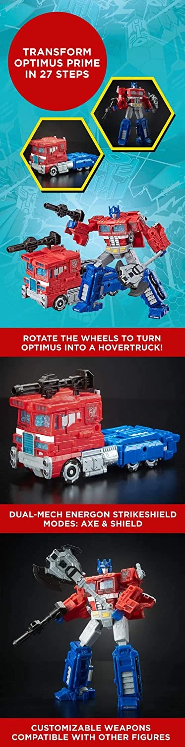 Transformers Generations Voyagers War For Cybertron: Siege - Optimus Prime 12 Transformers Generations Voyagers War For Cybertron: Siege - Optimus Prime - Image 10