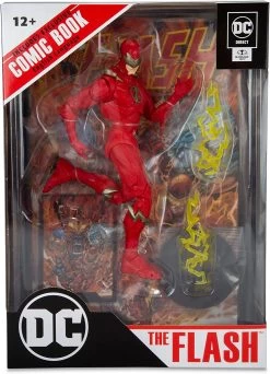 DC Direct Page Punchers: 7" Figure With Flash Comic - The Flash (Barry Allen)