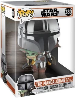 Funko POP! 10" Star Wars: The Mandalorian - The Mandalorian With The Child [#380]