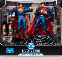 DC Multiverse 2-Pack: Superman 85th Anniversary - Superman Vs Superman Of Earth-3 (Ultraman) With Atomica