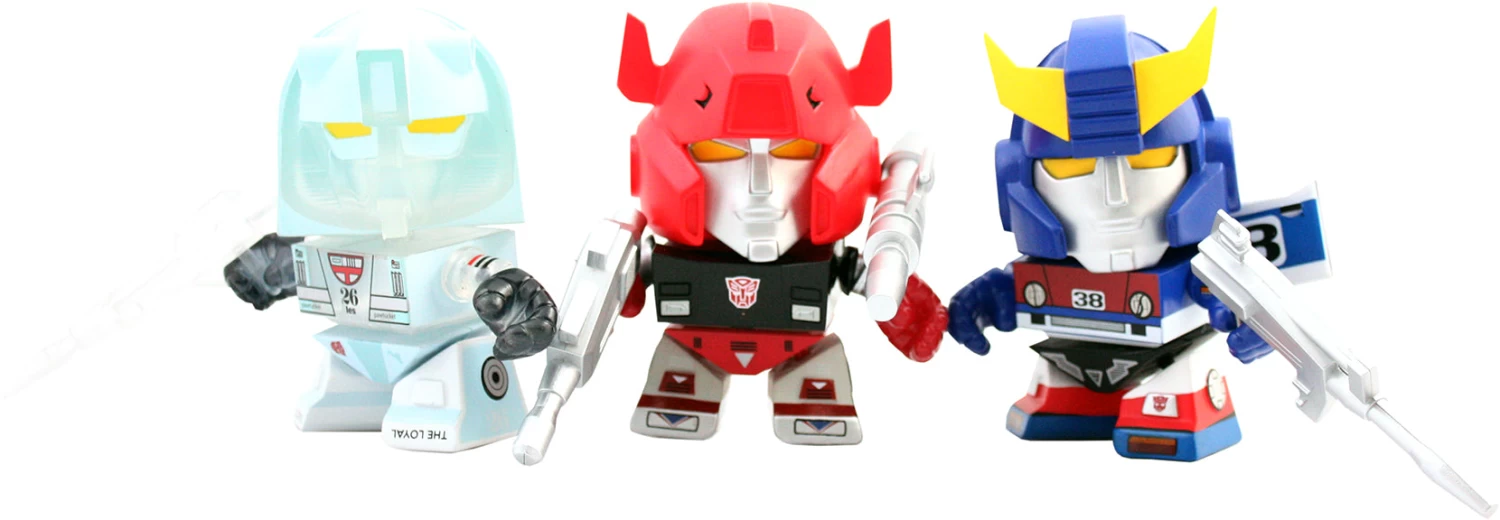 The Loyal Subjects SDCC Exclusive 3" Vinyl Figures Transformers : Smokescreen, Invisible Mirage And G2 Sideswipe 3 The Loyal Subjects SDCC Exclusive 3" Vinyl Figures Transformers : Smokescreen, Invisible Mirage And G2 Sideswipe