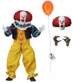 IT - 8" Clothed Action Fig: Pennywise (1990 Movie)